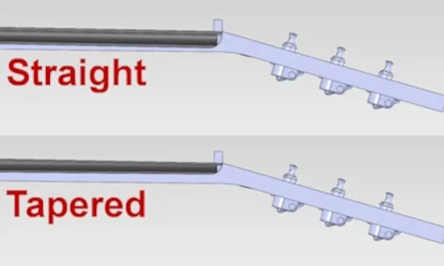 Profile of Straight and Tapered D-Tube